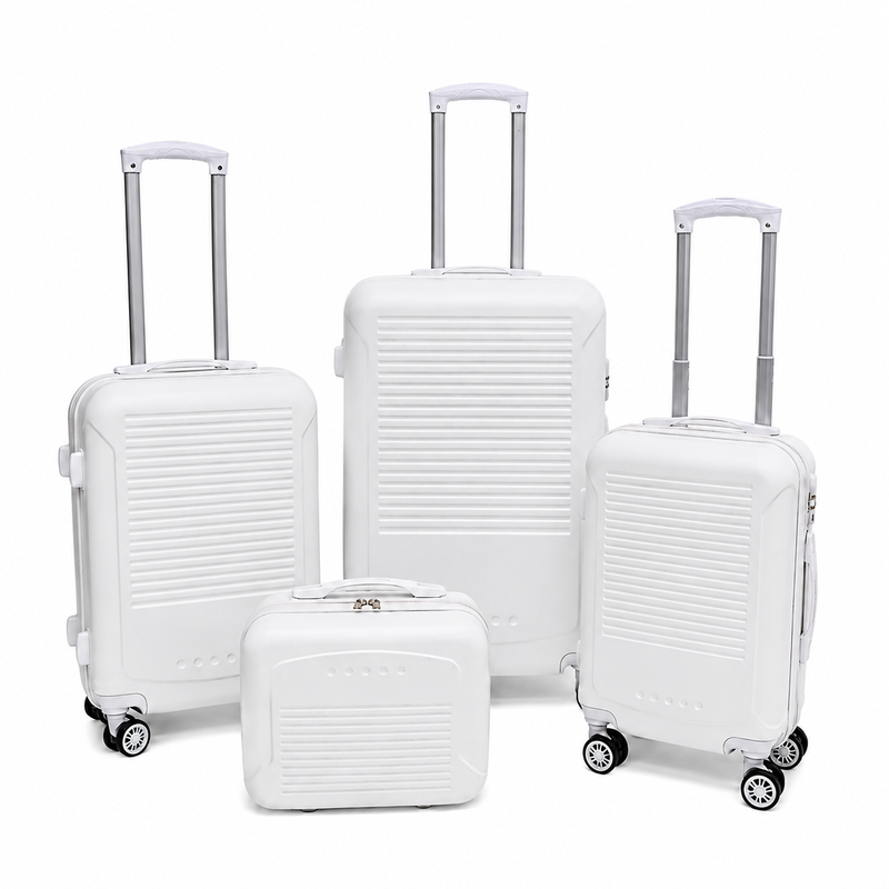 (image for) T-HC-716 SET OF 4 White Premium Hard Shell Suitcases